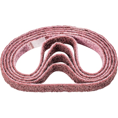 Pferd Sanding Belt, 3/4" W, 18" L, Surface Conditioning, Aluminum Oxide, 180 M Grit, Medium, Polivlies 43563